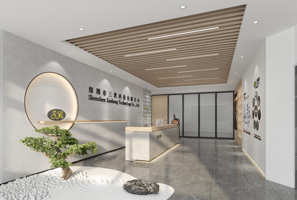 深圳市三洪科技10w裝的辦公室,有獨(dú)立辦公空間-公共辦公-衛(wèi)生間-深圳文豐裝飾